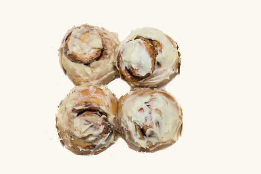Caja de 4 Rollos de Canela con Queso Crema